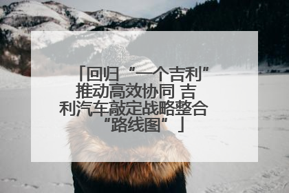 回归“一个吉利” 推动高效协同 吉利汽车敲定战略整合“路线图”