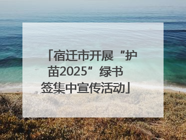 宿迁市开展“护苗2025”绿书签集中宣传活动