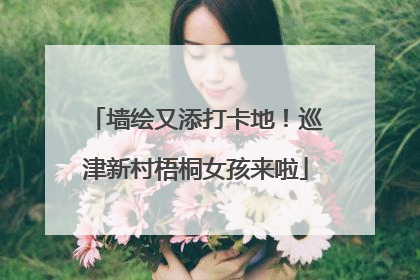 墙绘又添打卡地！巡津新村梧桐女孩来啦
