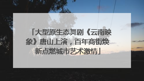 大型原生态舞剧《云南映象》唐山上演，百年商街焕新点燃城市艺术激情