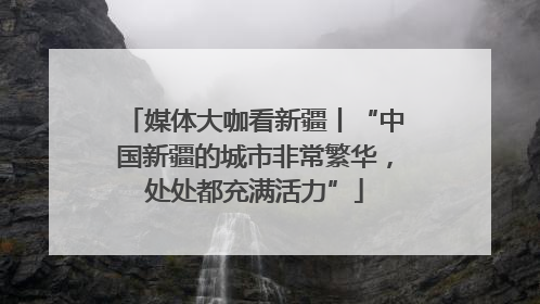 媒体大咖看新疆丨“中国新疆的城市非常繁华，处处都充满活力”