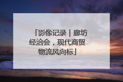 影像记录｜廊坊经洽会，现代商贸物流风向标