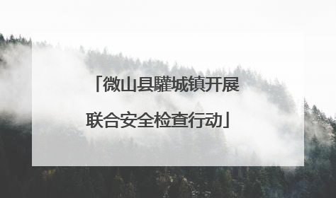 微山县驩城镇开展联合安全检查行动