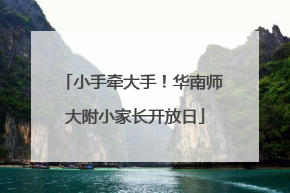 小手牵大手！华南师大附小家长开放日