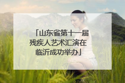 山东省第十一届残疾人艺术汇演在临沂成功举办