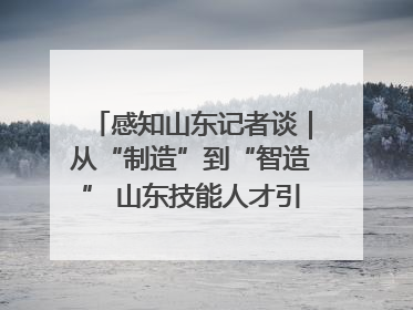 感知山东记者谈｜从“制造”到“智造” 山东技能人才引领产业升级