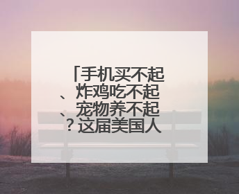 手机买不起、炸鸡吃不起、宠物养不起？这届美国人活得好难