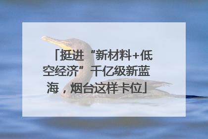 挺进“新材料+低空经济”千亿级新蓝海，烟台这样卡位