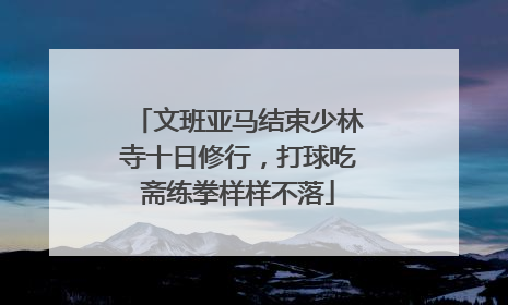 文班亚马结束少林寺十日修行，打球吃斋练拳样样不落