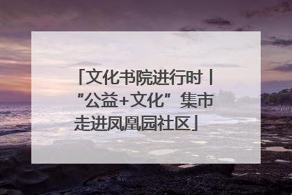 文化书院进行时丨“公益+文化”集市走进凤凰园社区