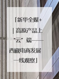 新华全媒+｜高原产品上“云”端——西藏电商发展一线观察