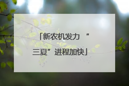 新农机发力 “三夏”进程加快