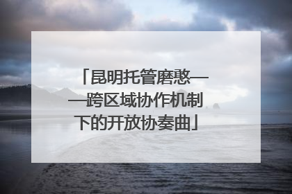 昆明托管磨憨——跨区域协作机制下的开放协奏曲
