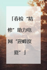 春检“精修”助力电网“迎峰度夏”