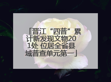 晋江“四普”累计新发现文物201处 位居全省县域普查单元第一