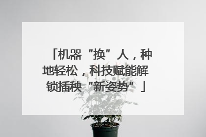 机器“换”人，种地轻松，科技赋能解锁插秧“新姿势”