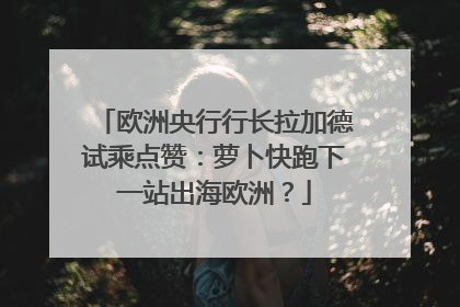 欧洲央行行长拉加德试乘点赞：萝卜快跑下一站出海欧洲？