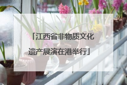 江西省非物质文化遗产展演在港举行