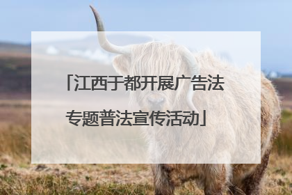 江西于都开展广告法专题普法宣传活动
