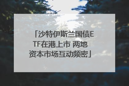 沙特伊斯兰国债ETF在港上市 两地资本市场互动频密