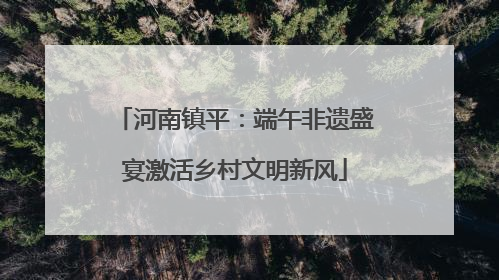 河南镇平：端午非遗盛宴激活乡村文明新风