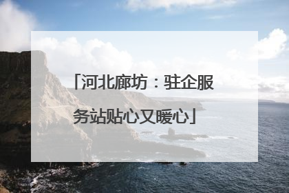 河北廊坊：驻企服务站贴心又暖心