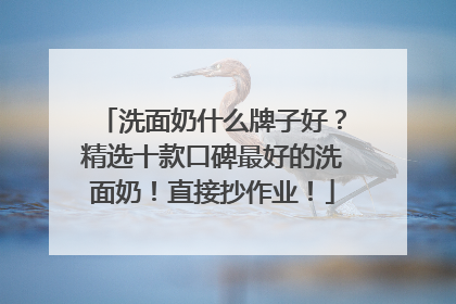 洗面奶什么牌子好？精选十款口碑最好的洗面奶！直接抄作业！