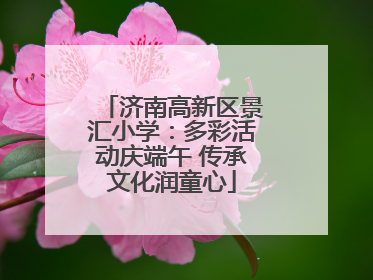 济南高新区景汇小学：多彩活动庆端午 传承文化润童心