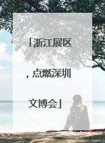 浙江展区，点燃深圳文博会