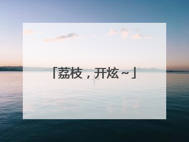 荔枝，开炫～