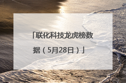 联化科技龙虎榜数据（5月28日）