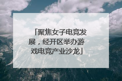 聚焦女子电竞发展，经开区举办游戏电竞产业沙龙