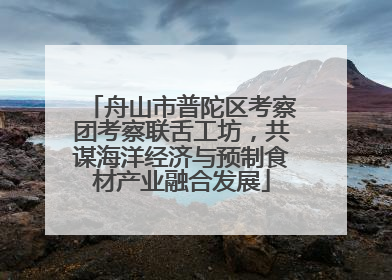 舟山市普陀区考察团考察联舌工坊，共谋海洋经济与预制食材产业融合发展