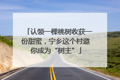 认领一棵桃树收获一份甜蜜,宁乡这个村邀你成为“树主”