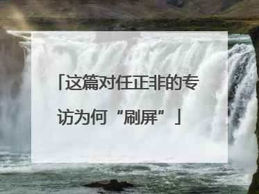 这篇对任正非的专访为何“刷屏”