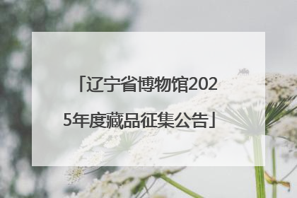 辽宁省博物馆2025年度藏品征集公告