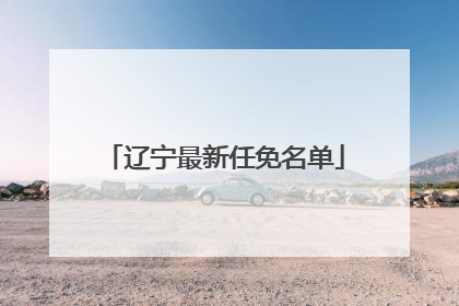 辽宁最新任免名单