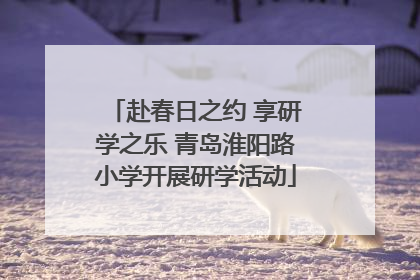 赴春日之约 享研学之乐 青岛淮阳路小学开展研学活动