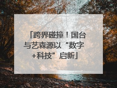 跨界碰撞！国台与艺森源以“数字+科技”启新