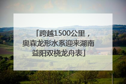 跨越1500公里，奥森龙形水系迎来湖南益阳双桡龙舟表