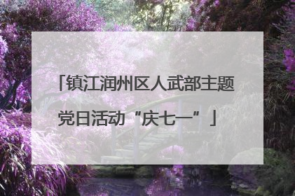 镇江润州区人武部主题党日活动“庆七一”