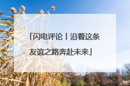 闪电评论丨沿着这条友谊之路奔赴未来