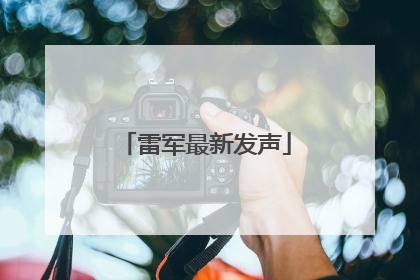雷军最新发声