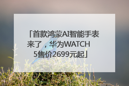 首款鸿蒙AI智能手表来了，华为WATCH 5售价2699元起