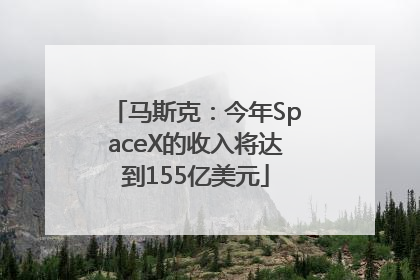 马斯克：今年SpaceX的收入将达到155亿美元