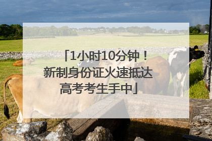 1小时10分钟！新制身份证火速抵达高考考生手中