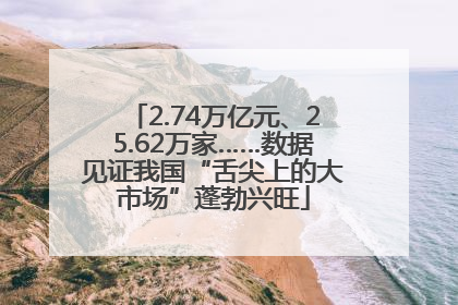 2.74万亿元、25.62万家……数据见证我国“舌尖上的大市场”蓬勃兴旺