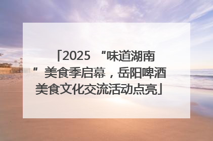2025 “味道湖南”美食季启幕，岳阳啤酒美食文化交流活动点亮