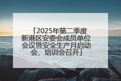 2025年第二季度新港区安委会成员单位会议暨安全生产月启动会、培训会召开