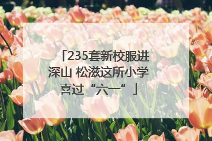 235套新校服进深山 松滋这所小学喜过“六一”